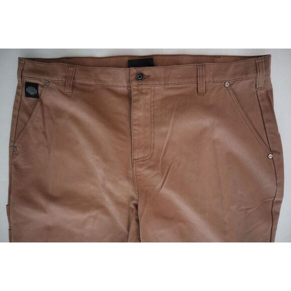 Harley-Davidson 96003-23VM Men's Sz 40x34 Tan Unique Appearance Woven Work Pants - Picture 13 of 13